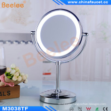 Hotel Standing Table Vanity Magnifying Battery Operated LED Mirror